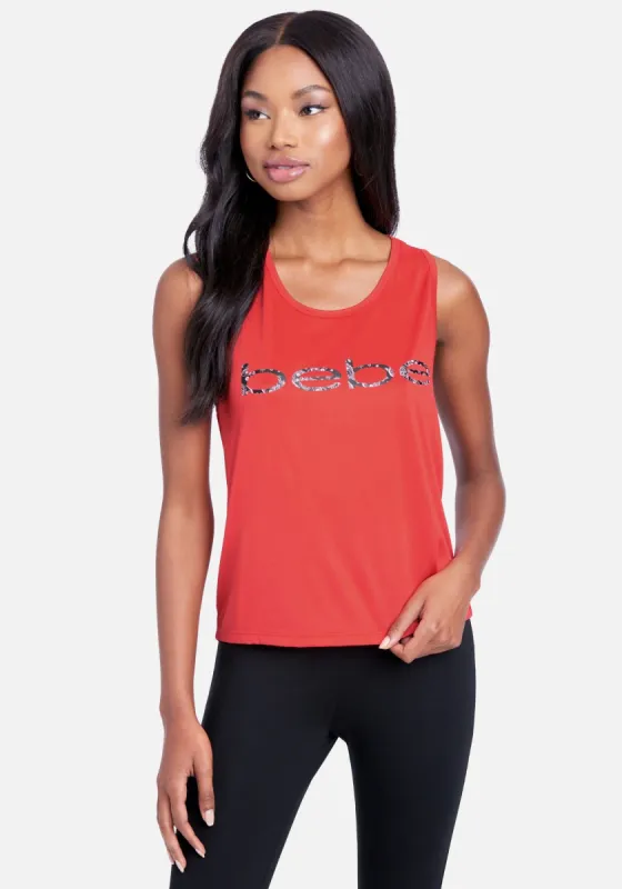 Bebe Sport Printed Logo Tank sold by Bebe