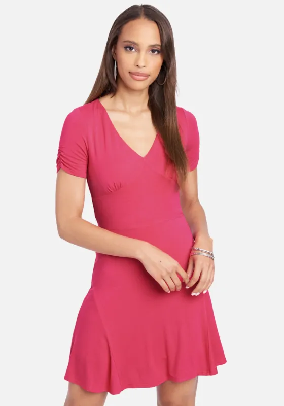 Flirty Short Sleeve Knit Dress sold by Bebe