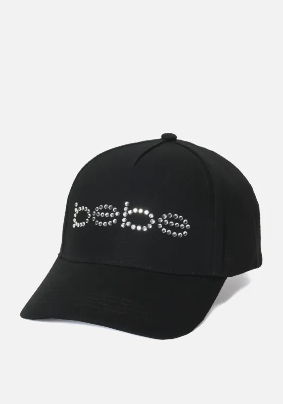 Bebe Crystal Logo Ball Cap made by Bebe