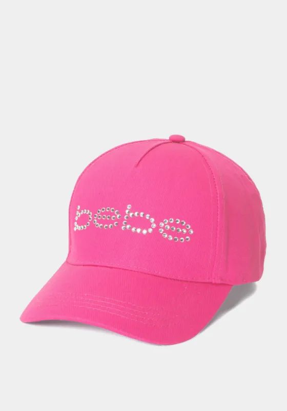 Bebe Crystal Logo Ball Cap made by Bebe