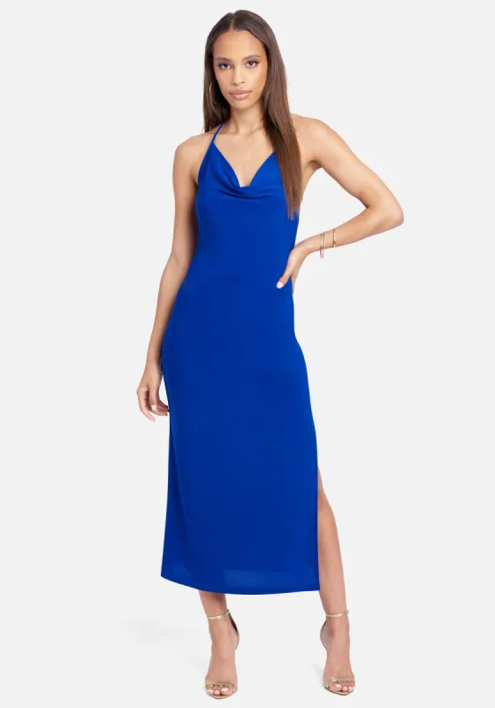Cowl Neck Halter Maxi sold by Bebe