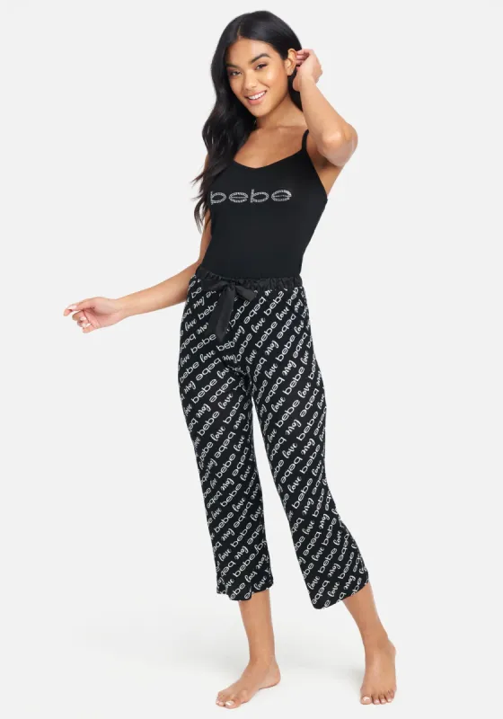 Bebe Logo Cross Back Pant Set sold by Bebe