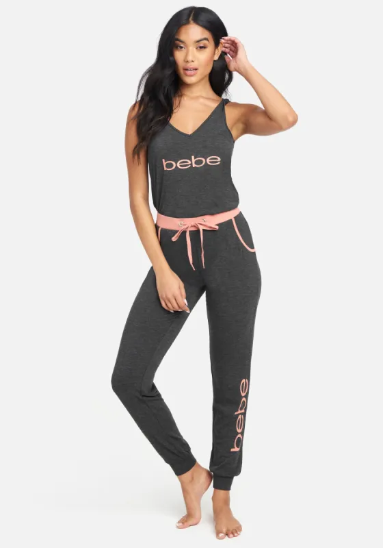 Bebe Knot Shoulder Jogger Pant Set sold by Bebe