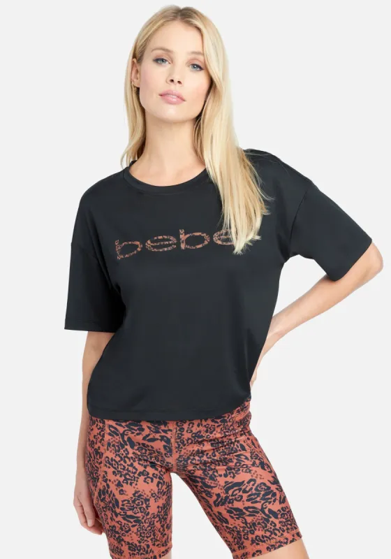 Bebe Sport Printed Logo Tee made by Bebe