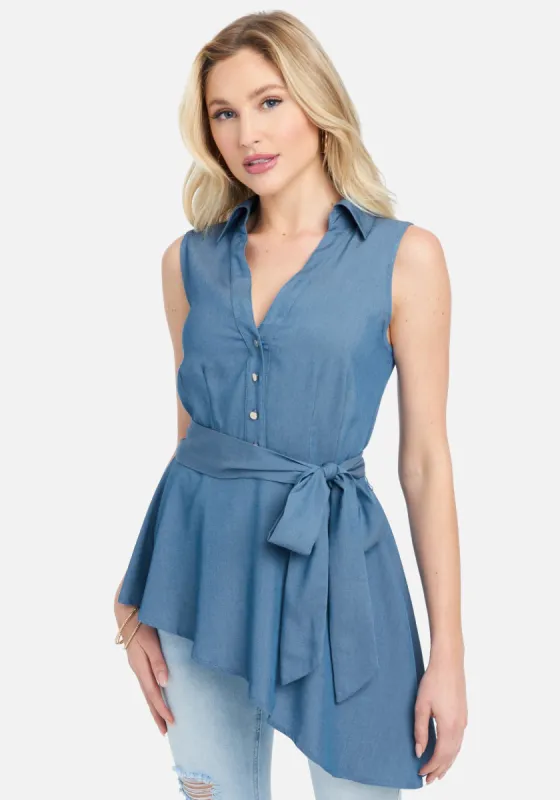 Asymmetric Sleeveless Top sold by Bebe