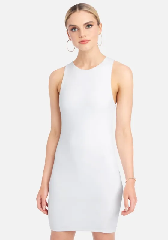 Open Back Lace Up Dress sold by Bebe