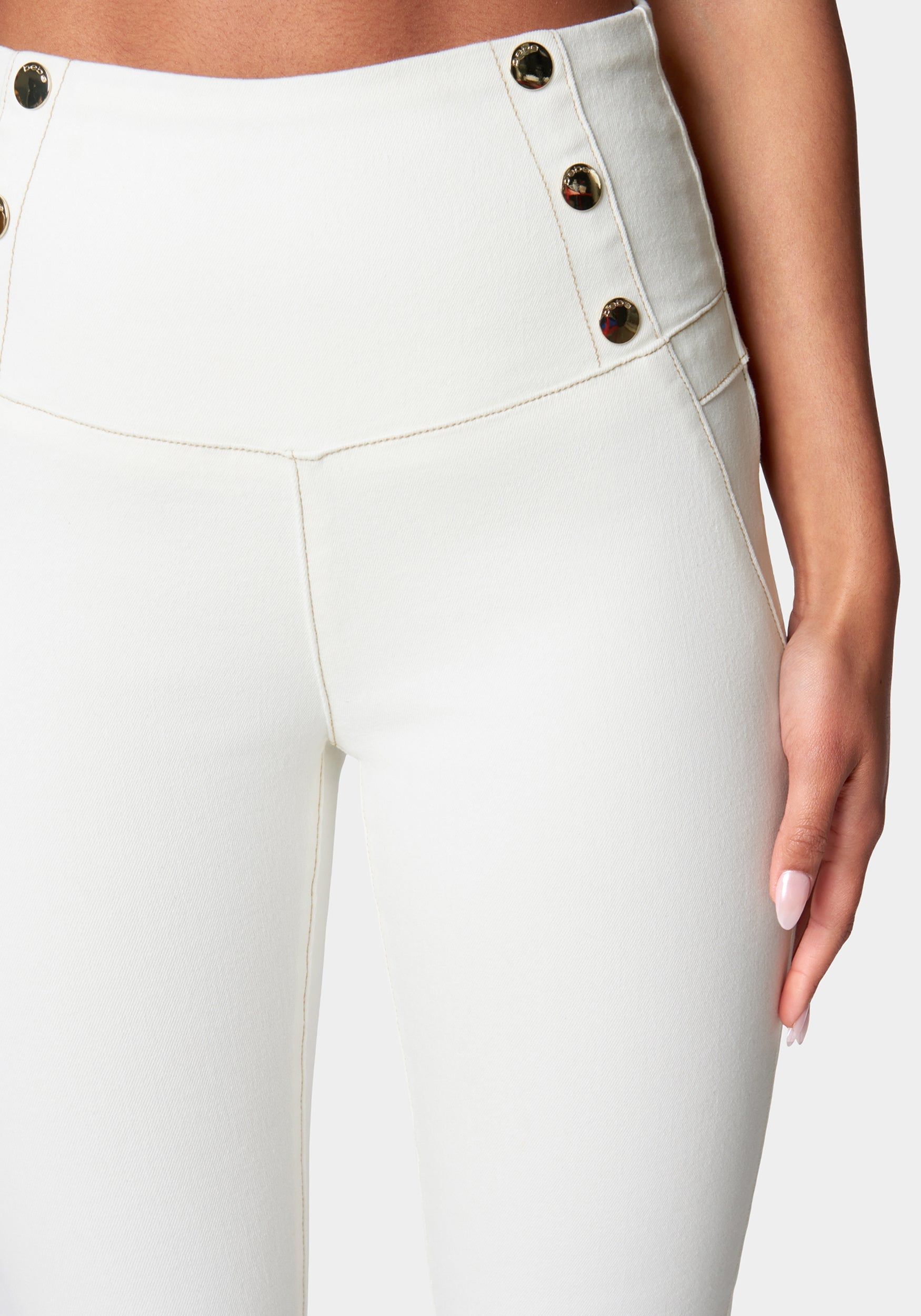 Super High Rise Snaps Detail Skinny Jeans sold by Bebe product image thumbnail 4