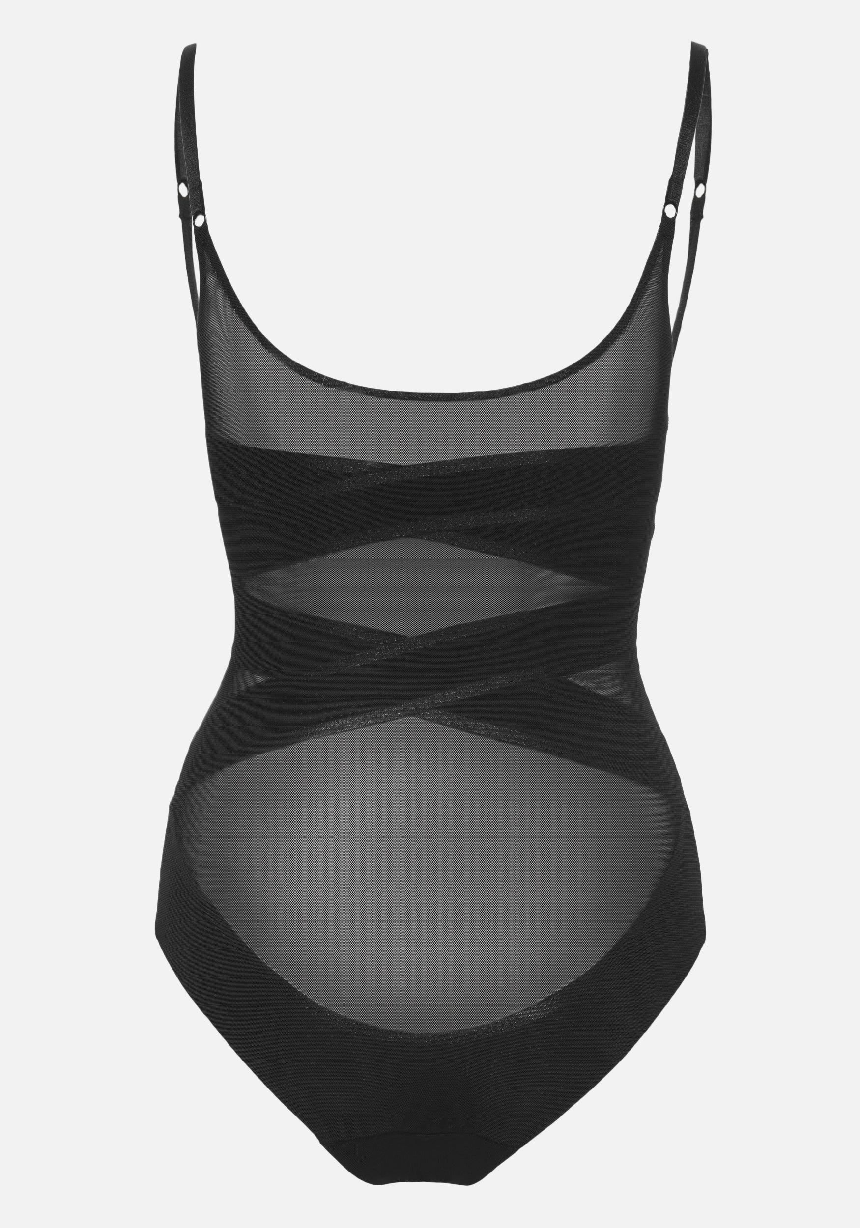 Mesh Cross Detail Bodysuit sold by Bebe product image thumbnail 3