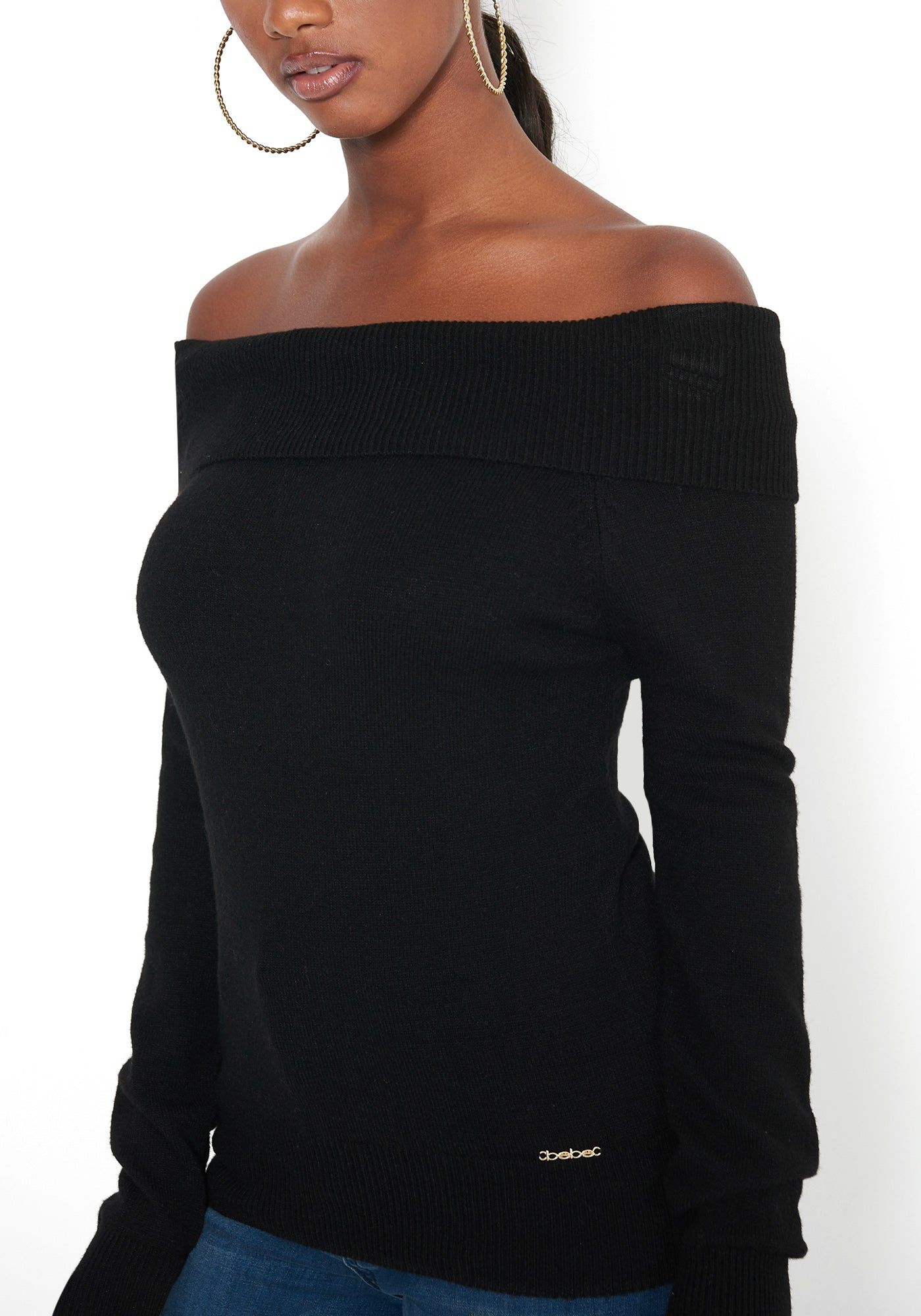 Off Shoulder Sweater sold by Bebe product image thumbnail 4