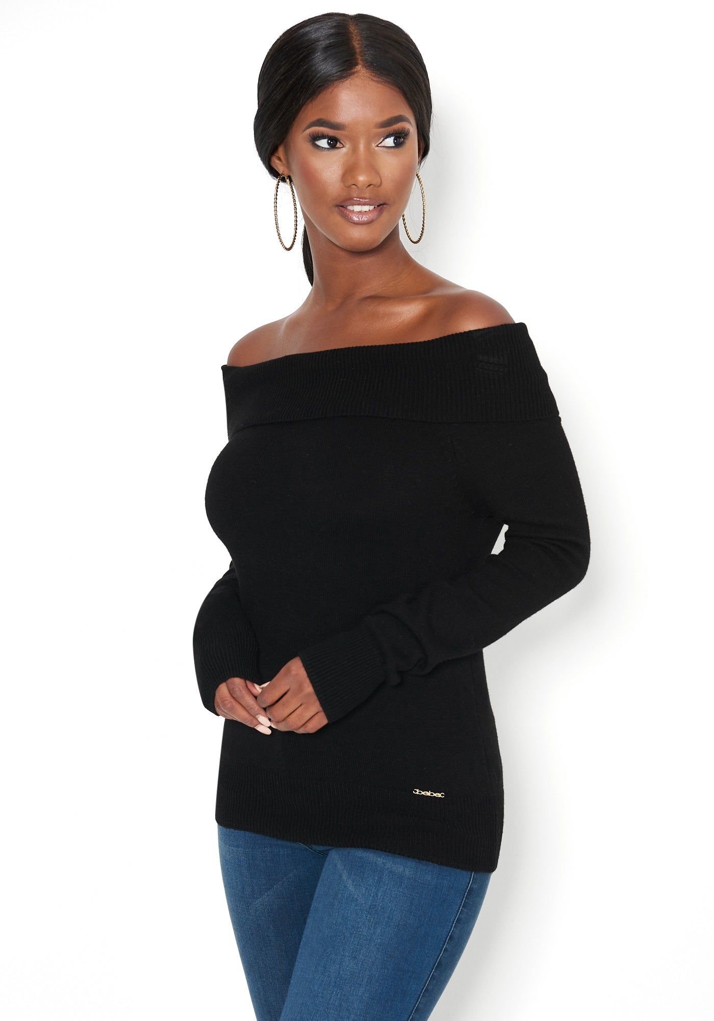 Off Shoulder Sweater sold by Bebe product image thumbnail 2