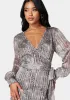 Sparkle Wrap Dress sold by Bebe