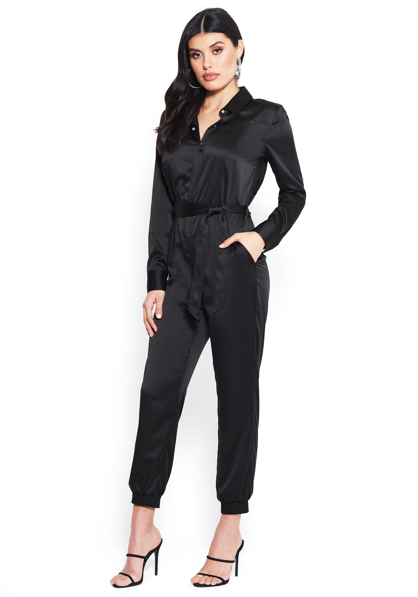 Button Up Jumpsuit sold by Bebe product image thumbnail 2