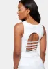 Bebe Logo Tank With Mesh Detail sold by Bebe