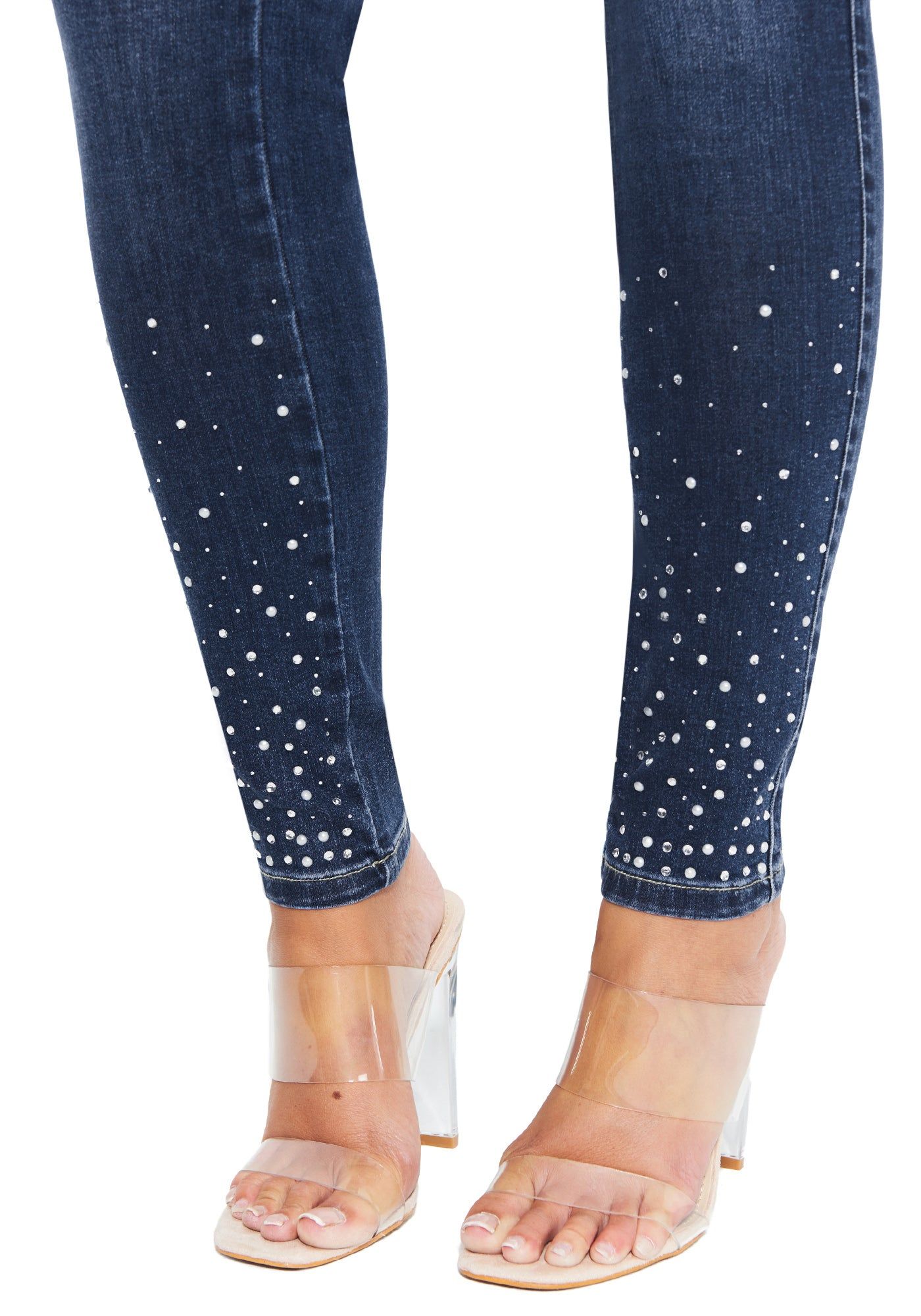 Embellished Skinny Jeans sold by Bebe product image thumbnail 4