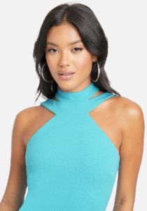Halter Neck Bodycon Midi Dress sold by Bebe