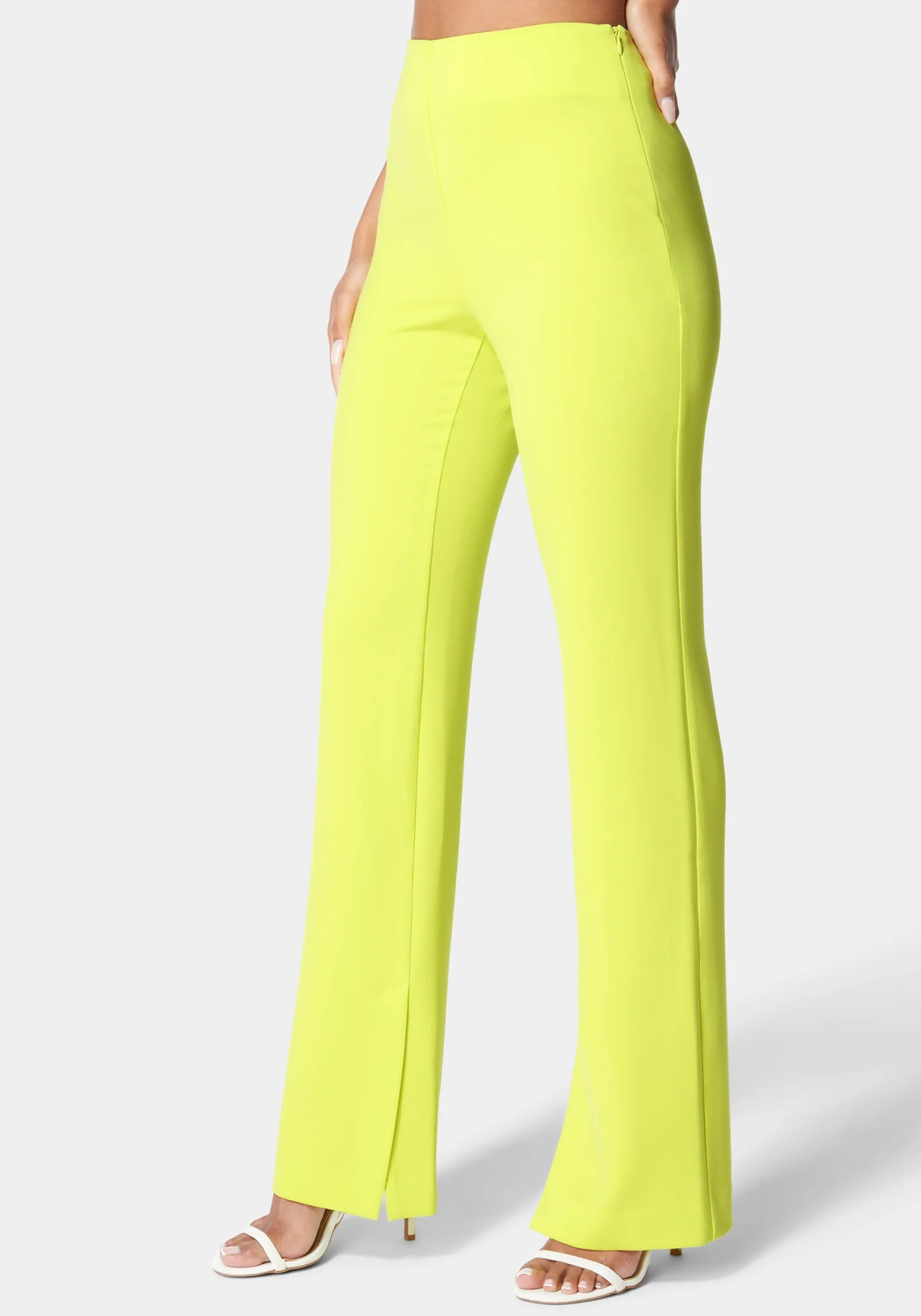 High Waist Wide Leg Side Slit Tailored Pant sold by Bebe product image thumbnail 2