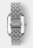 Silver Link Rectangle Bracelet Diamond Dial Watch sold by Bebe