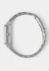 Silver Link Rectangle Bracelet Diamond Dial Watch sold by Bebe