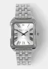 Silver Link Rectangle Bracelet Diamond Dial Watch sold by Bebe