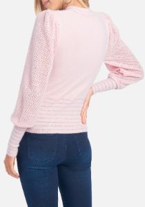 Bebe Logo Metallic Yarn Sweater sold by Bebe