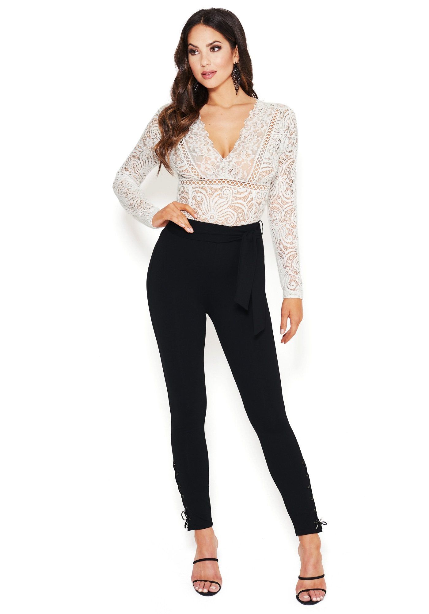 Bow Detail Side Lacing Legging sold by Bebe product image thumbnail 2