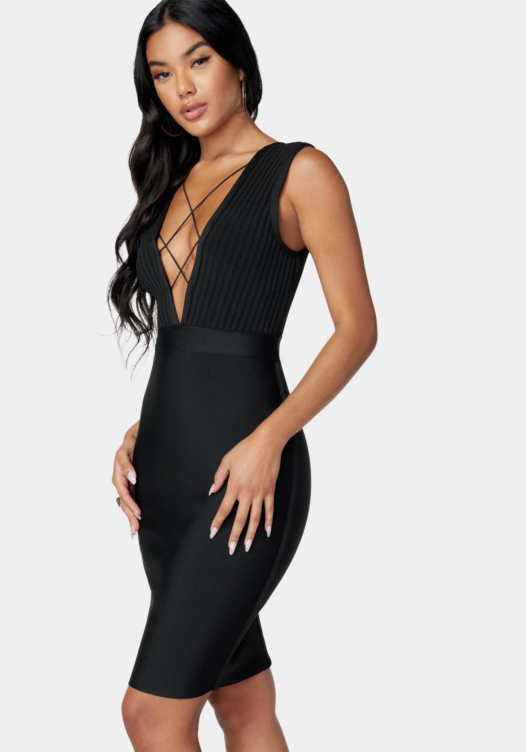 Bandage Strappy Midi Dress sold by Bebe product image thumbnail 2