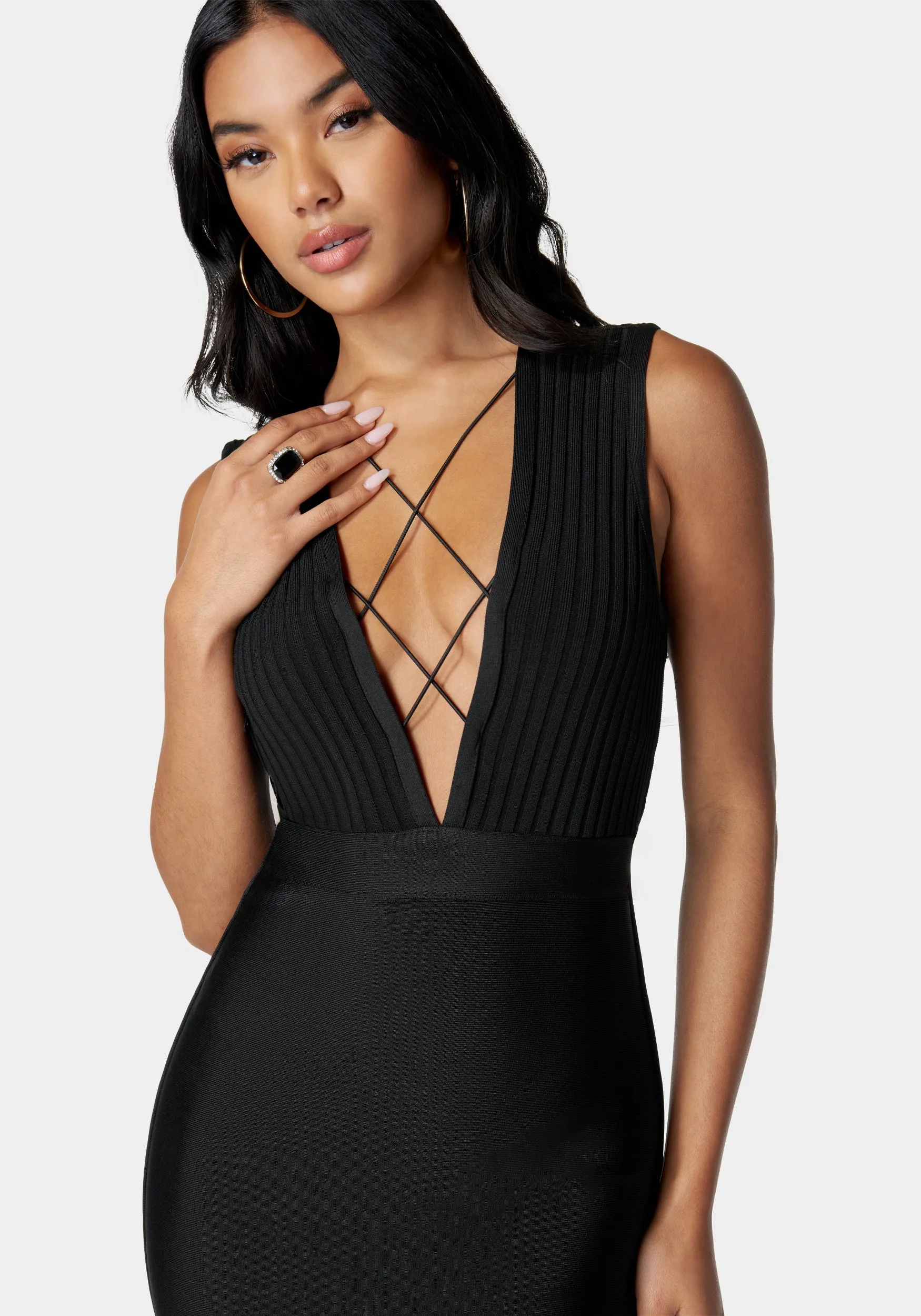 Bandage Strappy Midi Dress sold by Bebe product image thumbnail 4