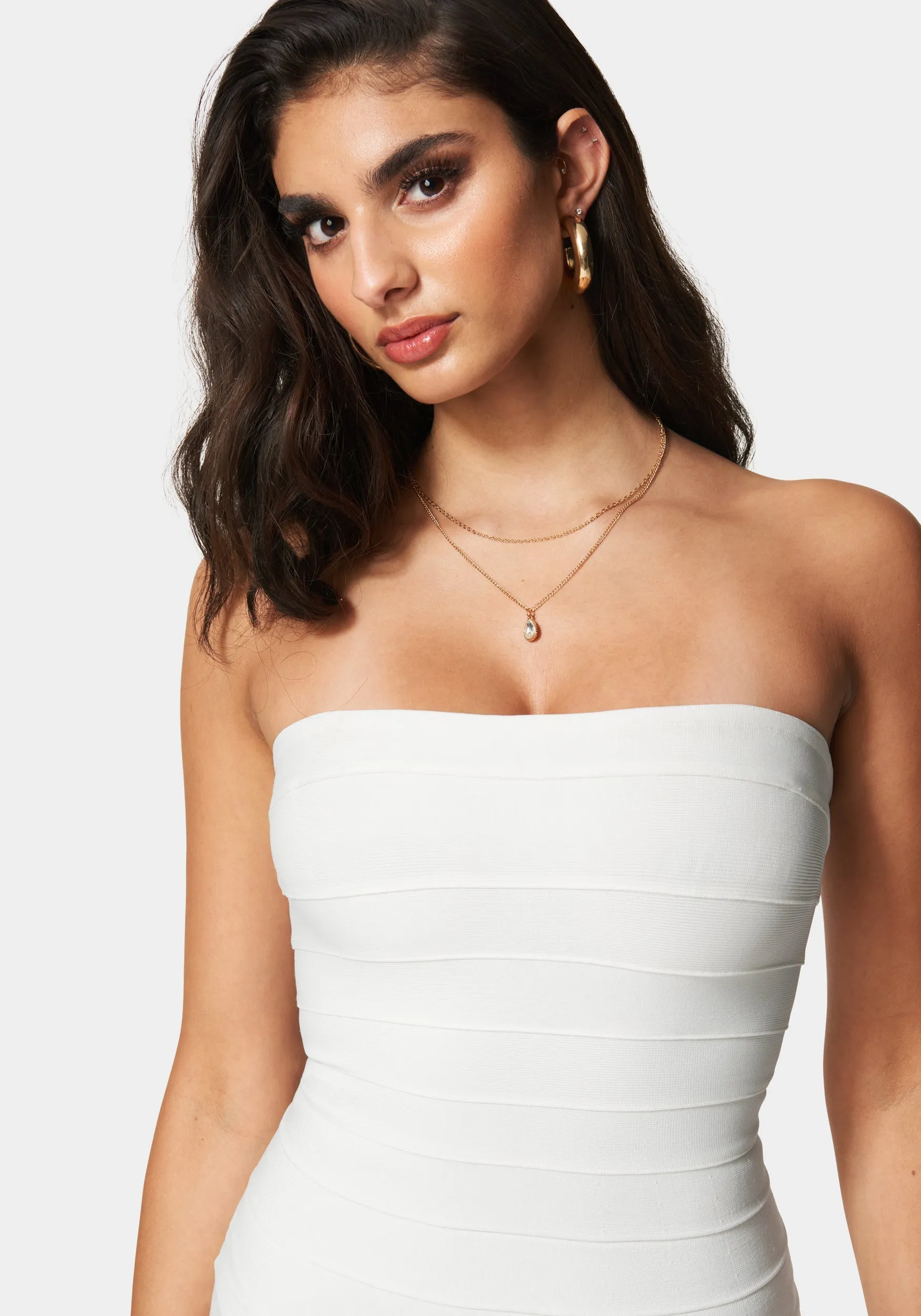 Luxe Bandage Strapless A-Line Dress sold by Bebe product image thumbnail 4