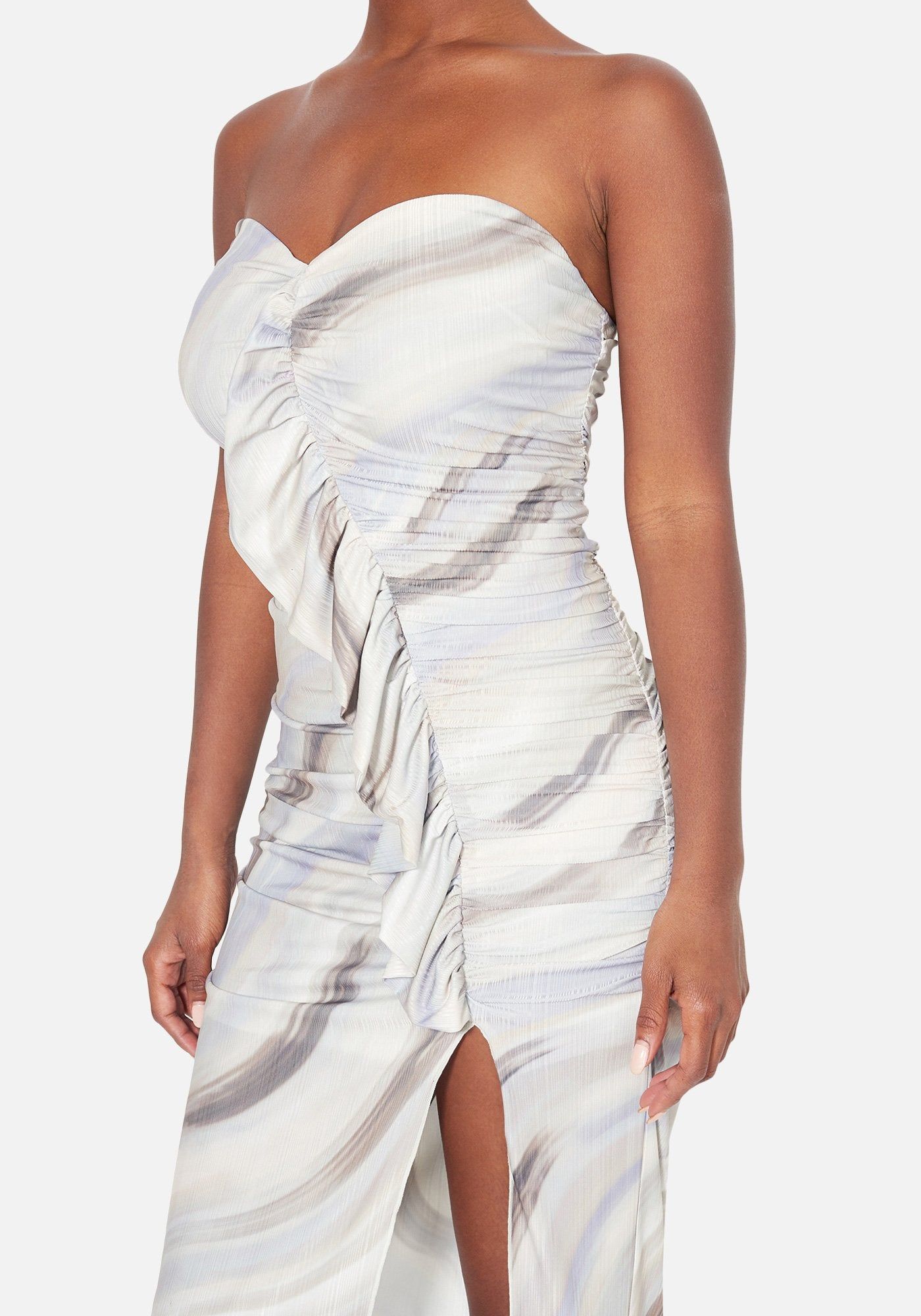 Print Strapless Midi Dress sold by Bebe product image thumbnail 4