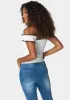 Off Shoulder Trim Detail Knit Top sold by Bebe