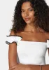 Off Shoulder Trim Detail Knit Top sold by Bebe