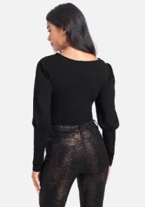 Sweetheart Puff Sleeve Top sold by Bebe