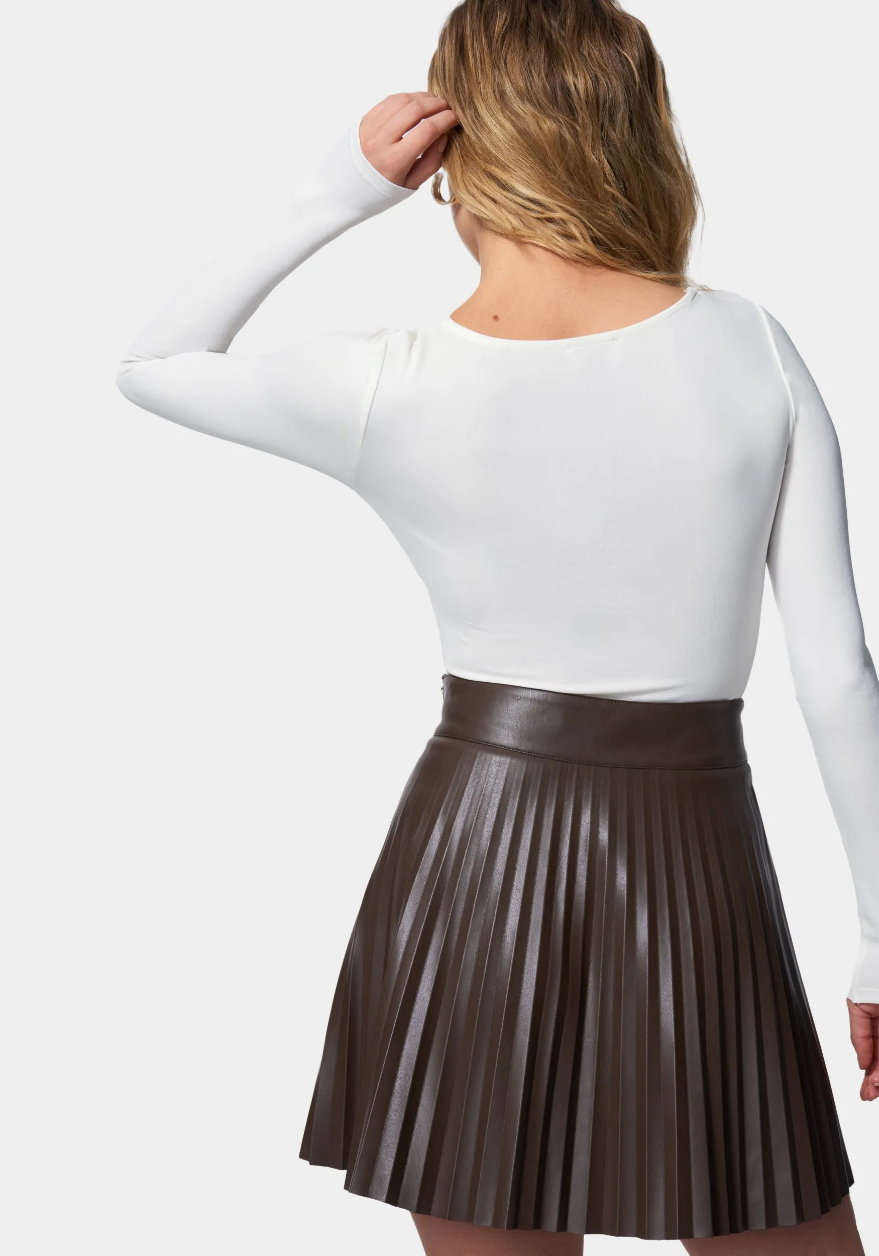 Twist Front Long Sleeve Bodysuit sold by Bebe product image thumbnail 3