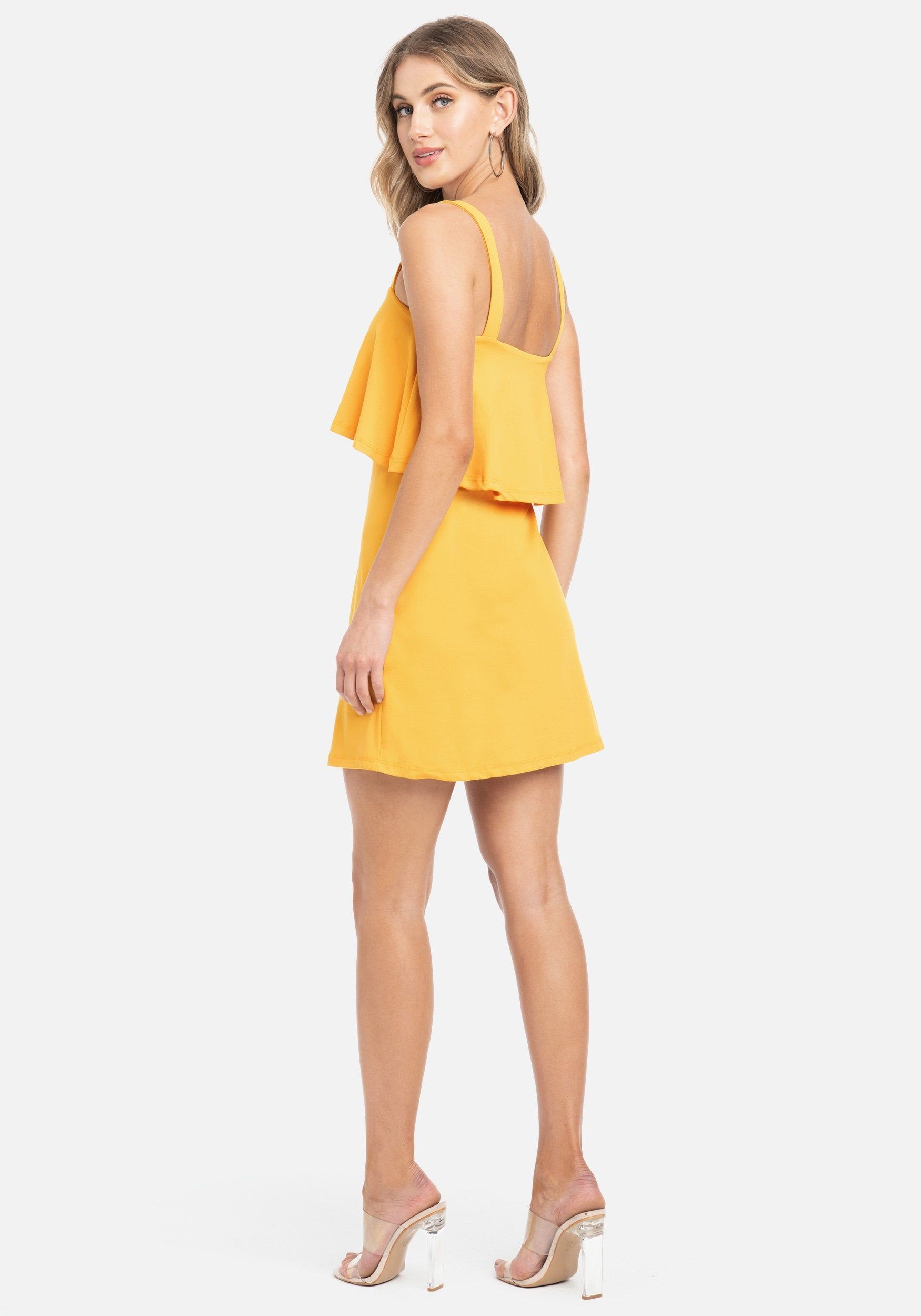Overlay Ruffle Mini Luxe Dress sold by Bebe product image thumbnail 3