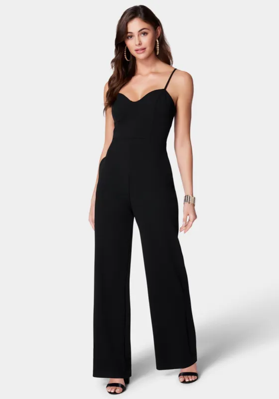 Strappy Core Jumpsuit sold by Bebe