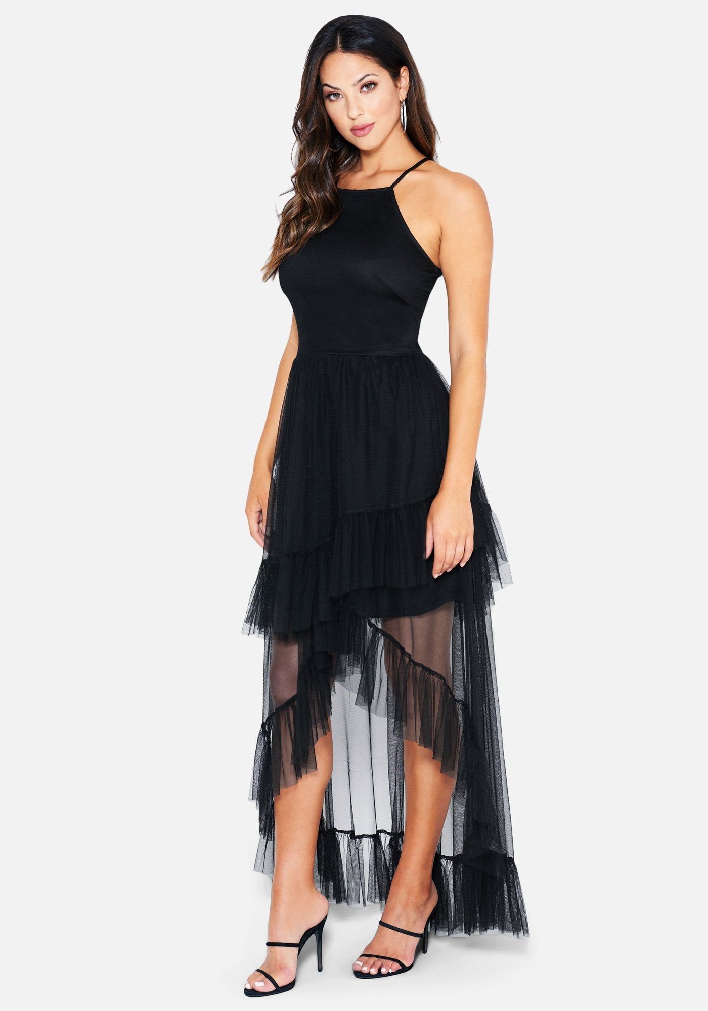 Halter Neck Ruffle Hi Low sold by Bebe product image thumbnail 3