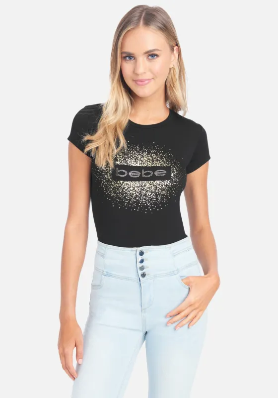 Bebe Logo Foil Screen Tee sold by Bebe