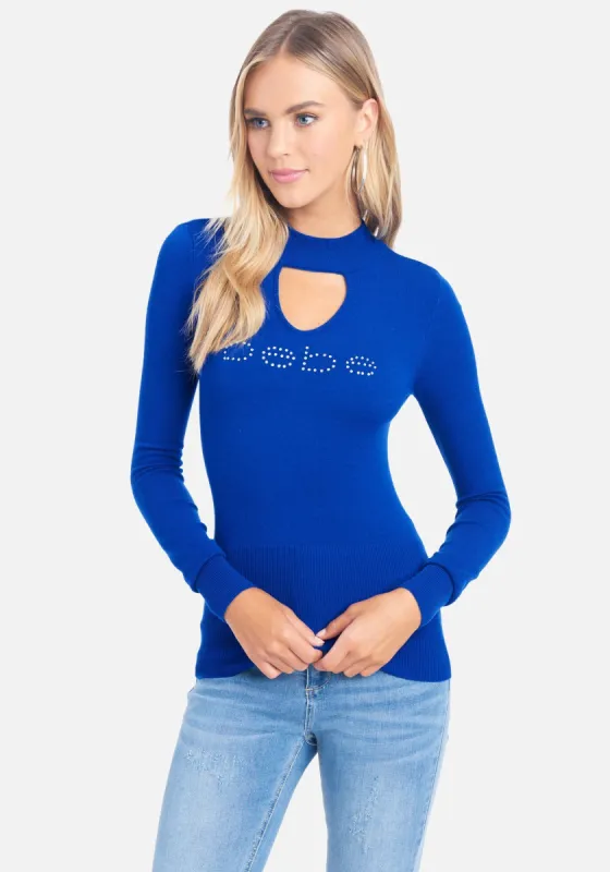 Bebe Logo Keyhole Sweater sold by Bebe