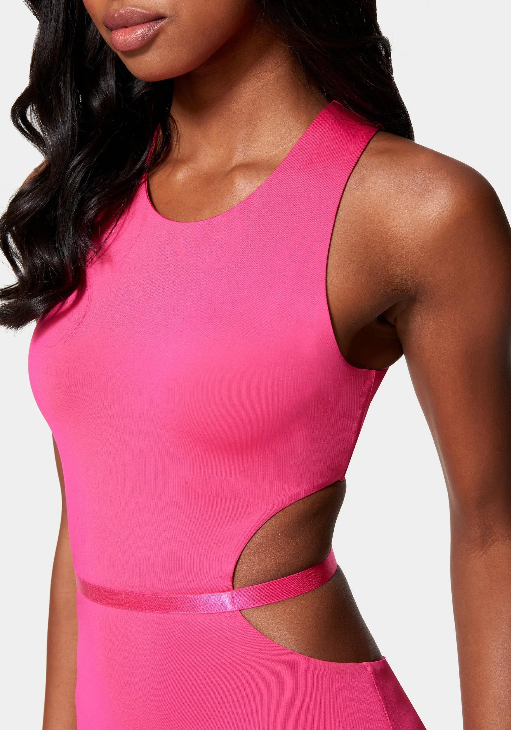 Slinky Side Cutout Midi Dress sold by Bebe product image thumbnail 4