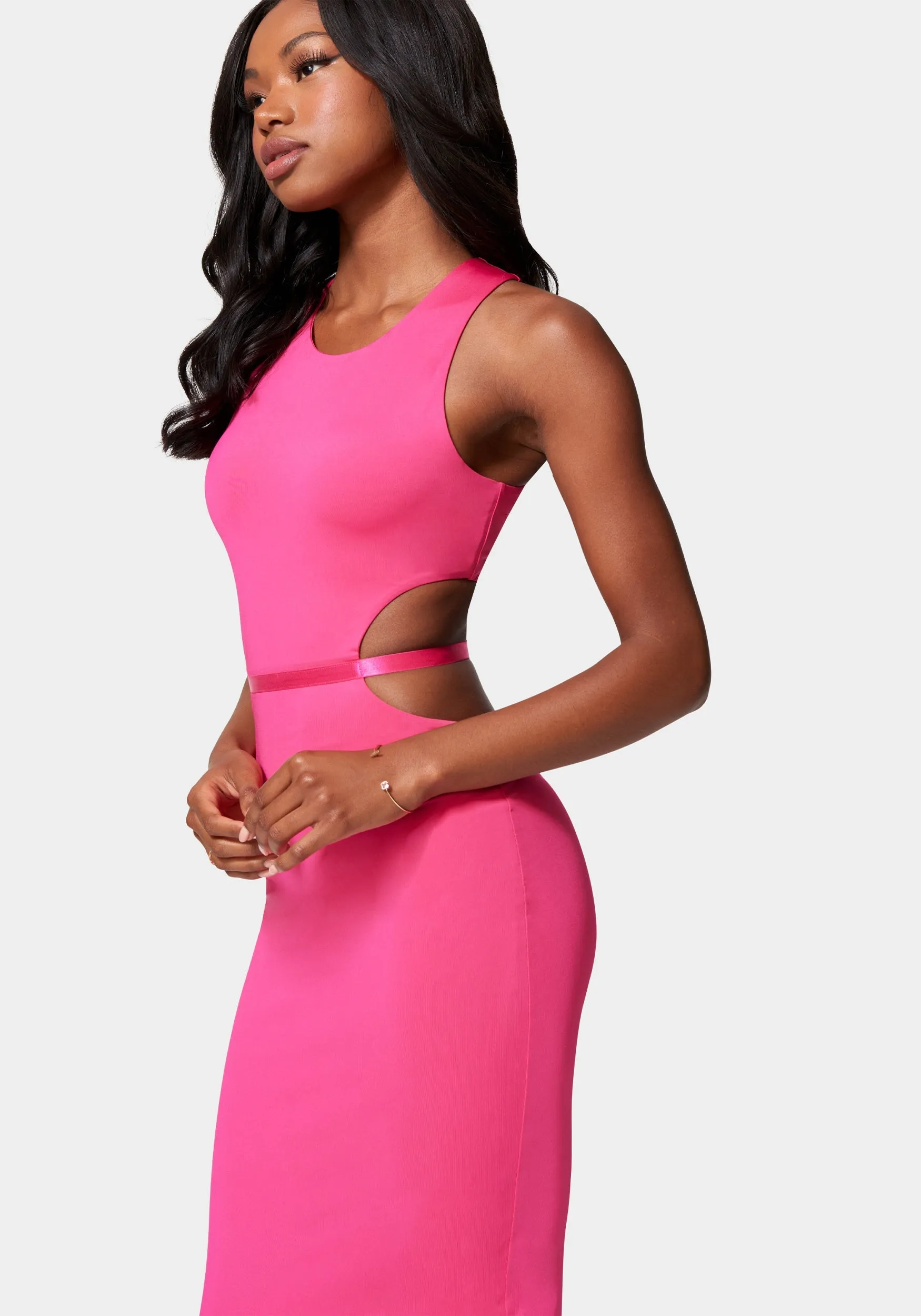 Slinky Side Cutout Midi Dress sold by Bebe product image thumbnail 2
