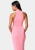 Slinky Asymmetrical Halter Neck Dress sold by Bebe