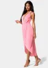 Slinky Asymmetrical Halter Neck Dress sold by Bebe