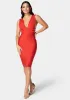 Plunge Neck Bandage Dress sold by Bebe