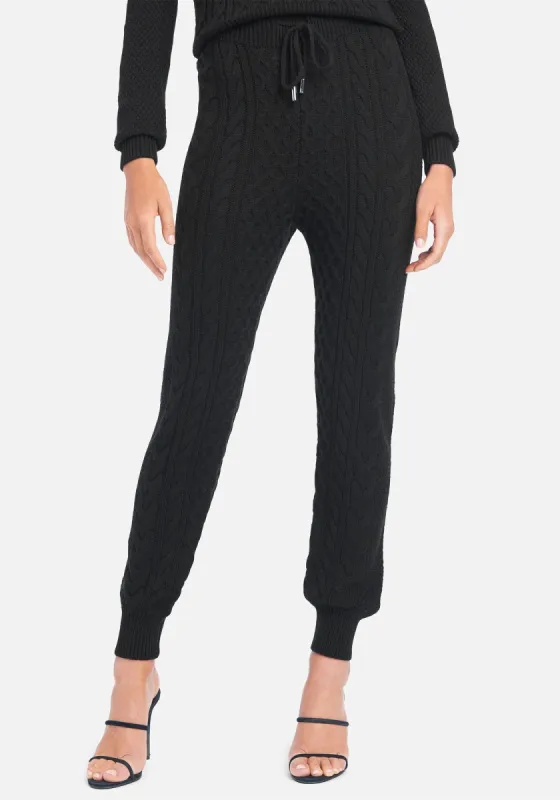 Bebe Logo Cable Knit Sweatpants sold by Bebe