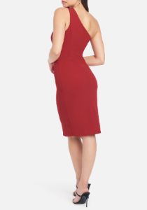 Bodycon One Shoulder Cutout Dress sold by Bebe