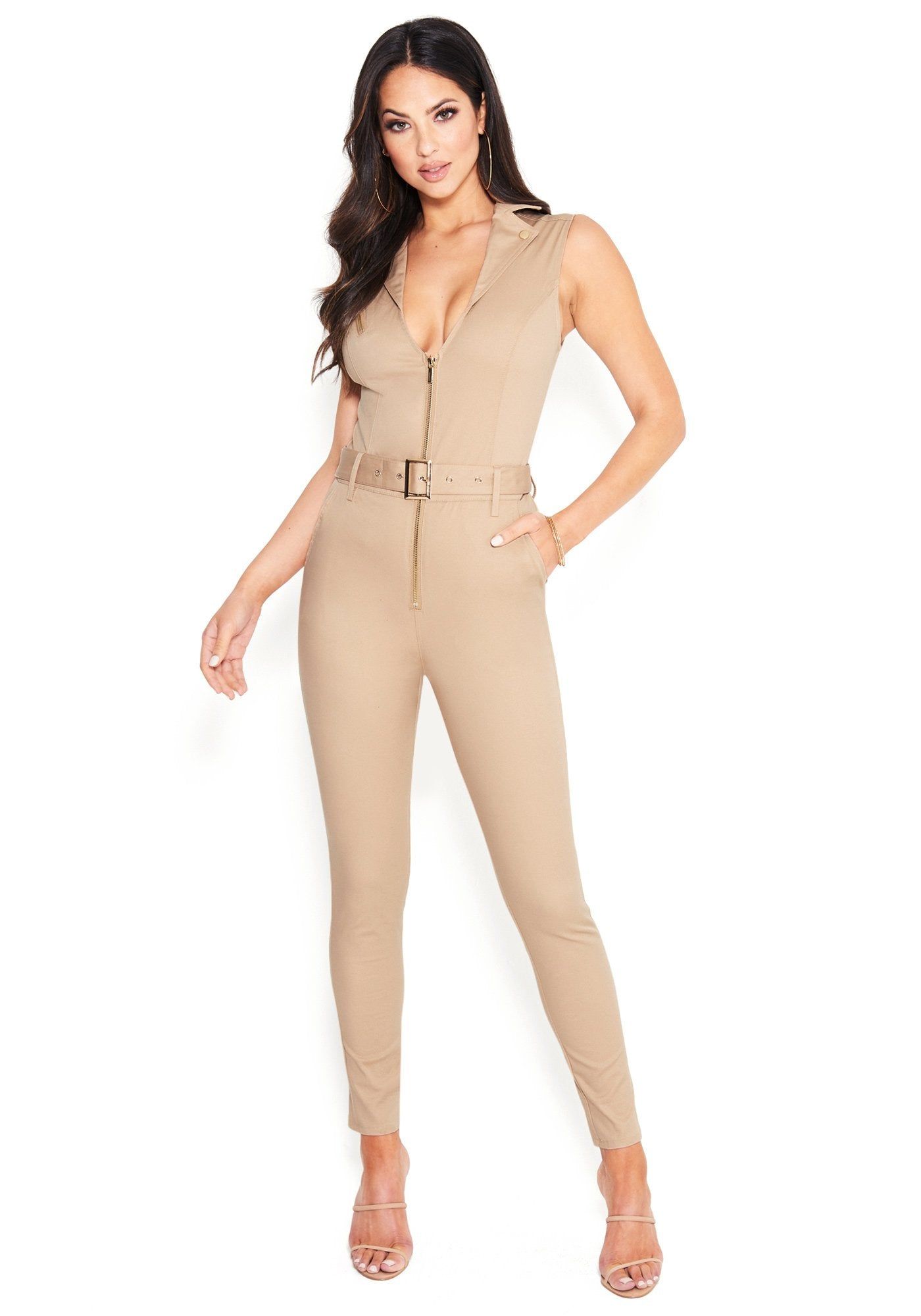Sleeveless Bodycon Catsuit sold by Bebe