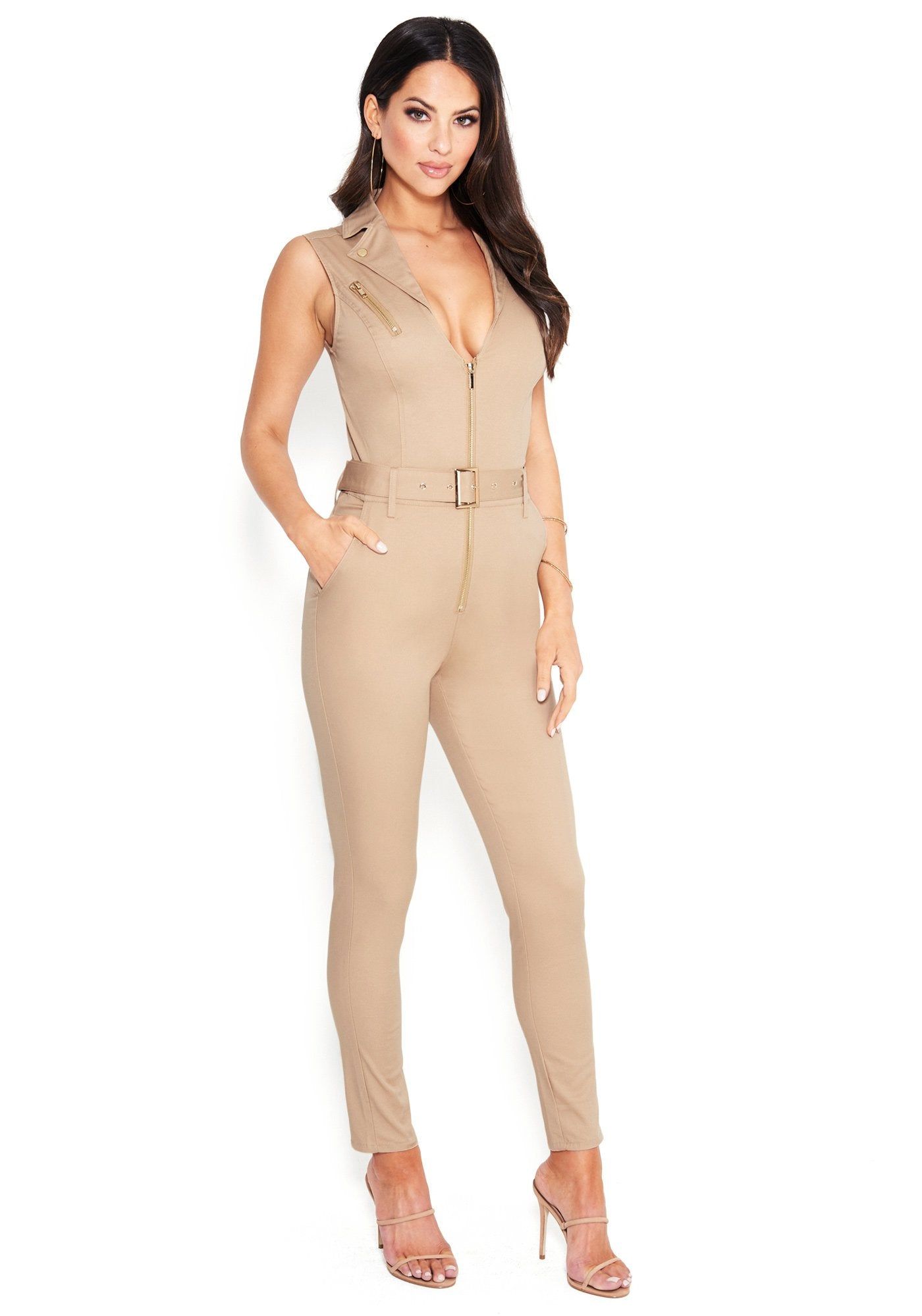 Sleeveless Bodycon Catsuit sold by Bebe product image thumbnail 2