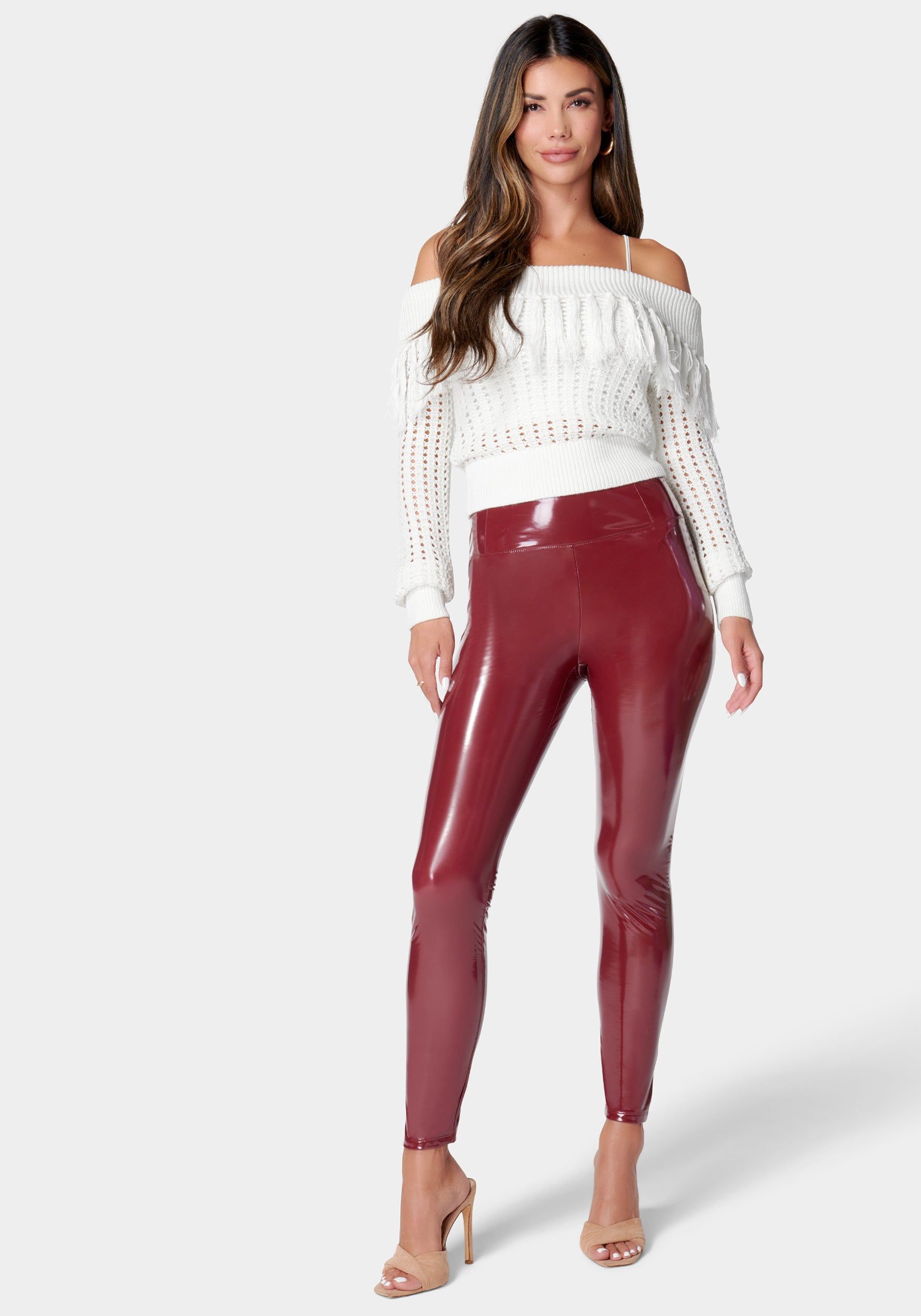 High Waist Liquid Shine Legging sold by Bebe product image thumbnail 2