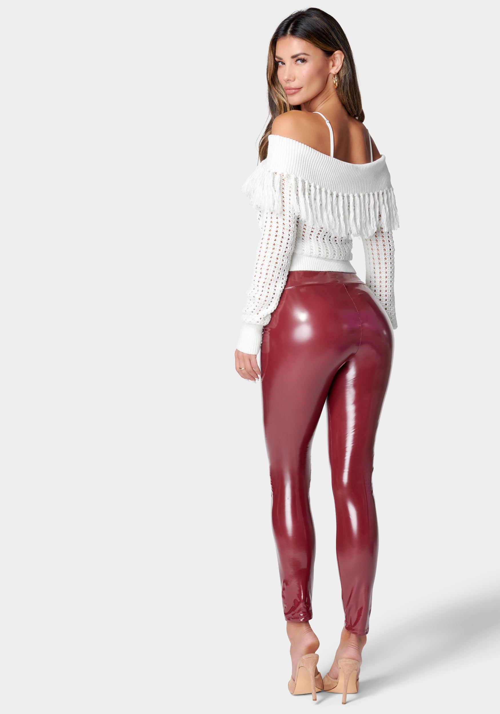 High Waist Liquid Shine Legging sold by Bebe product image thumbnail 3
