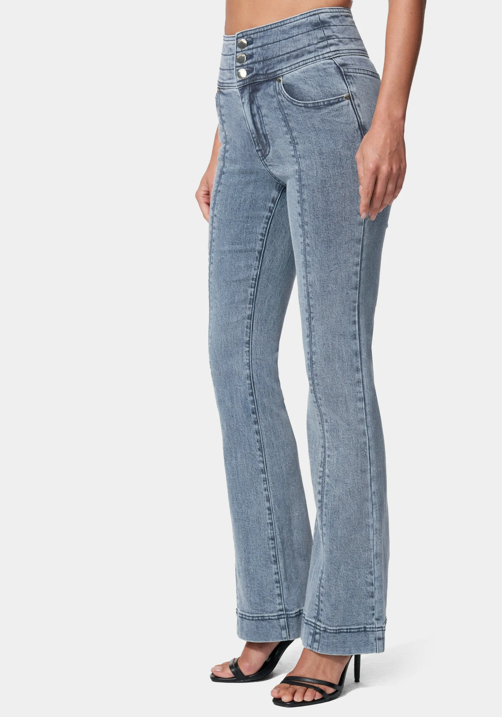 High Waist Wide Leg Jeans sold by Bebe